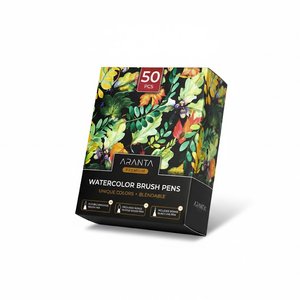 Акварельные маркеры-кисточки Art Supplies, набор 48 штук